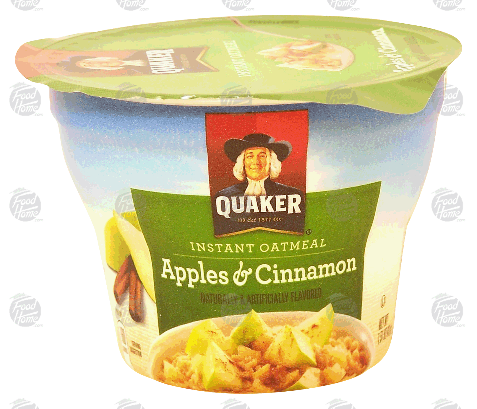 Quaker  instant oatmeal, apples & cinnamon Full-Size Picture